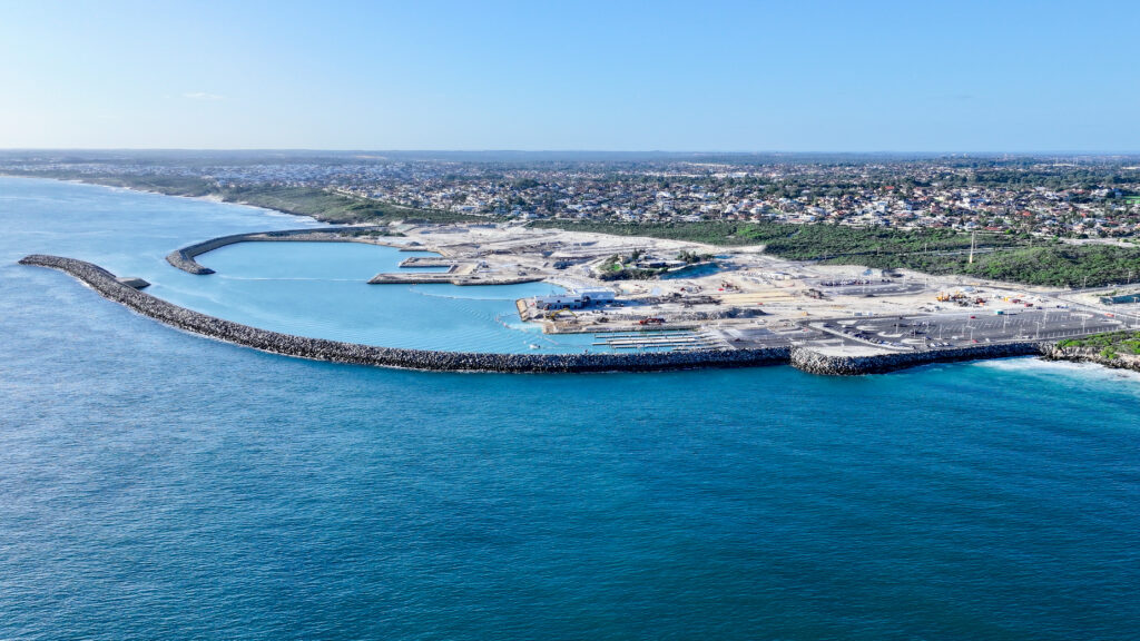 Aerial of Ocean Reef Marina from June 2025