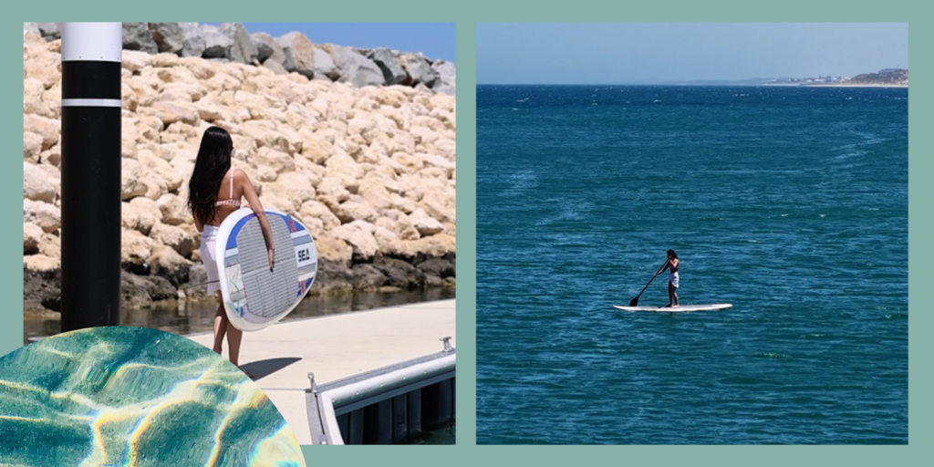 Stand up paddle boarding at Ocean Reef Marina