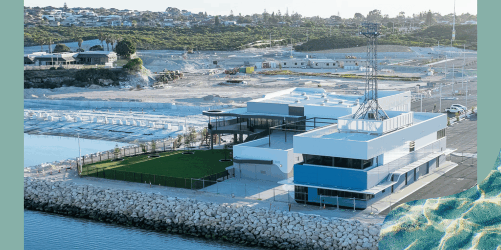 Ocean Reef Sea Sports Club (ORSSC) left and Marine Rescue Whitfords (MRW) right.