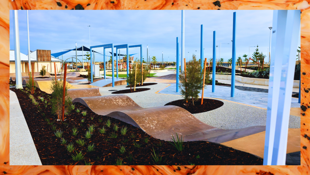 Bike pump track offering a fun way for riders to build confidence and improve their bike-handling skills.