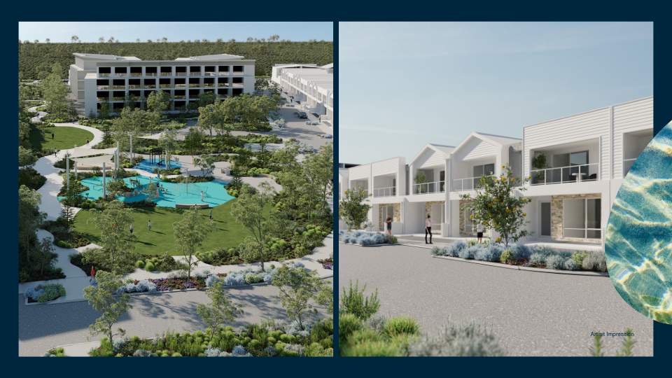 Artist impressions of residential lots in Stage 1A at Ocean Reef Marina